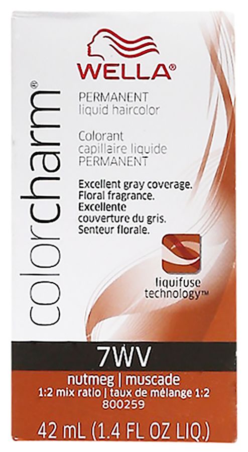 Wella Color Charm Permanent Liquid Haircolor 7WV Nutmeg 1.4 oz Womens Wella Hair Color