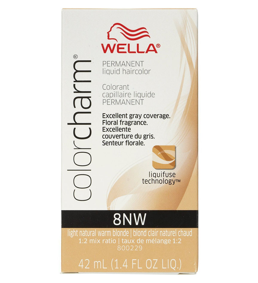 Wella Color Charm Permanent Liquid Haircolor 8NW Light Natural Warm Blonde 1.4 oz Womens Wella Hair Color