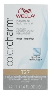 Wella Color Charm Permanent Liquid Hair Toner T27 1.4 oz Womens Wella Hair Color
