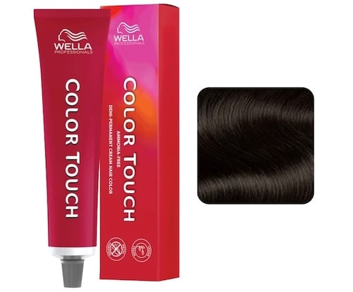 Wella Color Touch Demi-Permanent Hair Color Medium Brown/Natural 4/0-4/N Womens Wella
